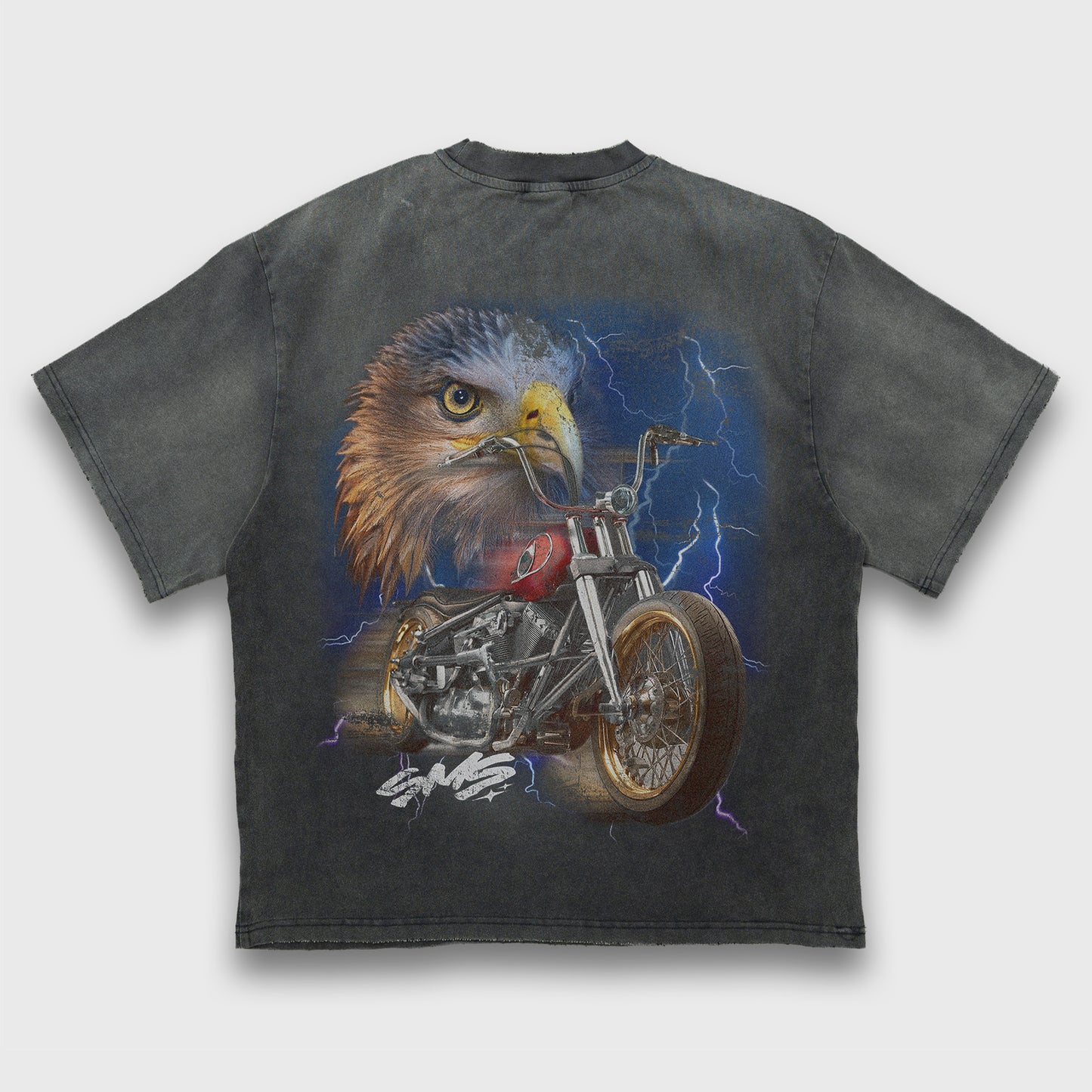 Vintage Eagle Short Sleeve - Faded Black