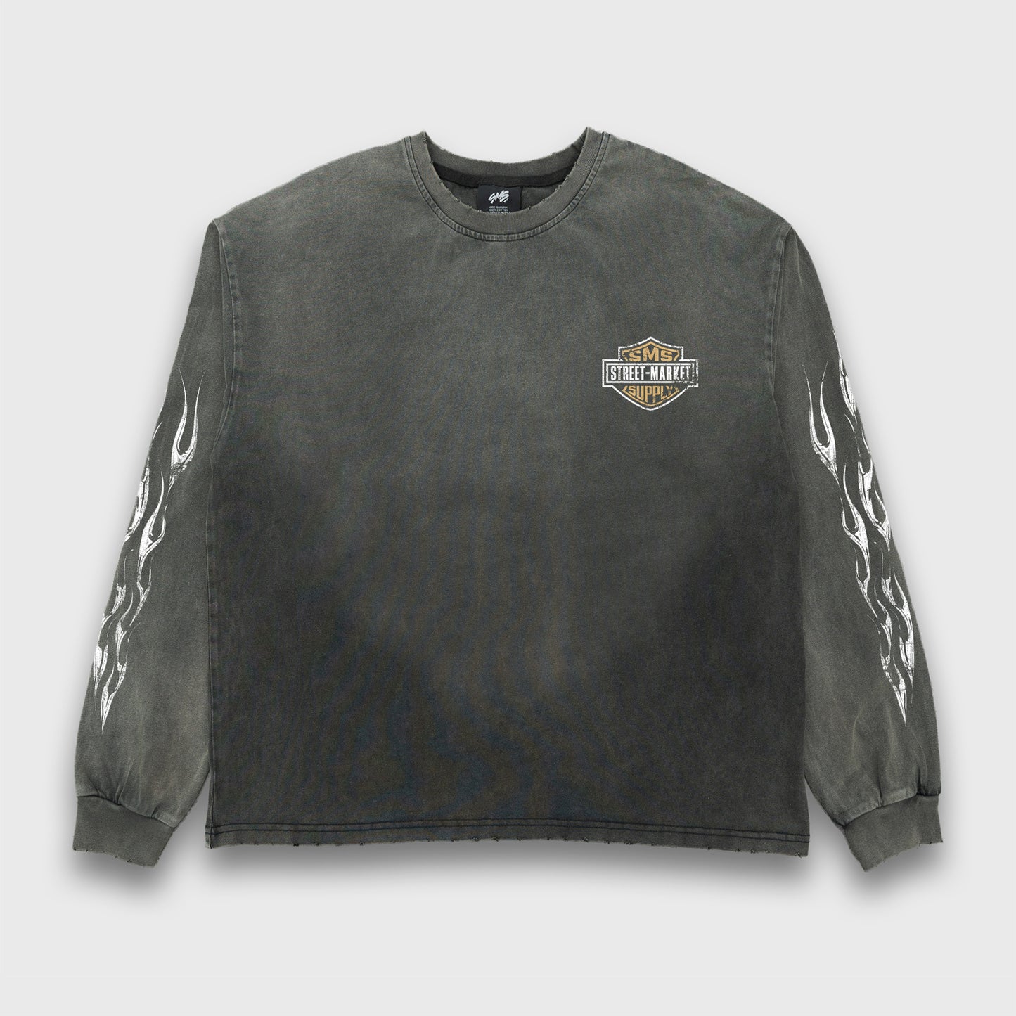 Vintage Eagle Long Sleeve - Faded Black