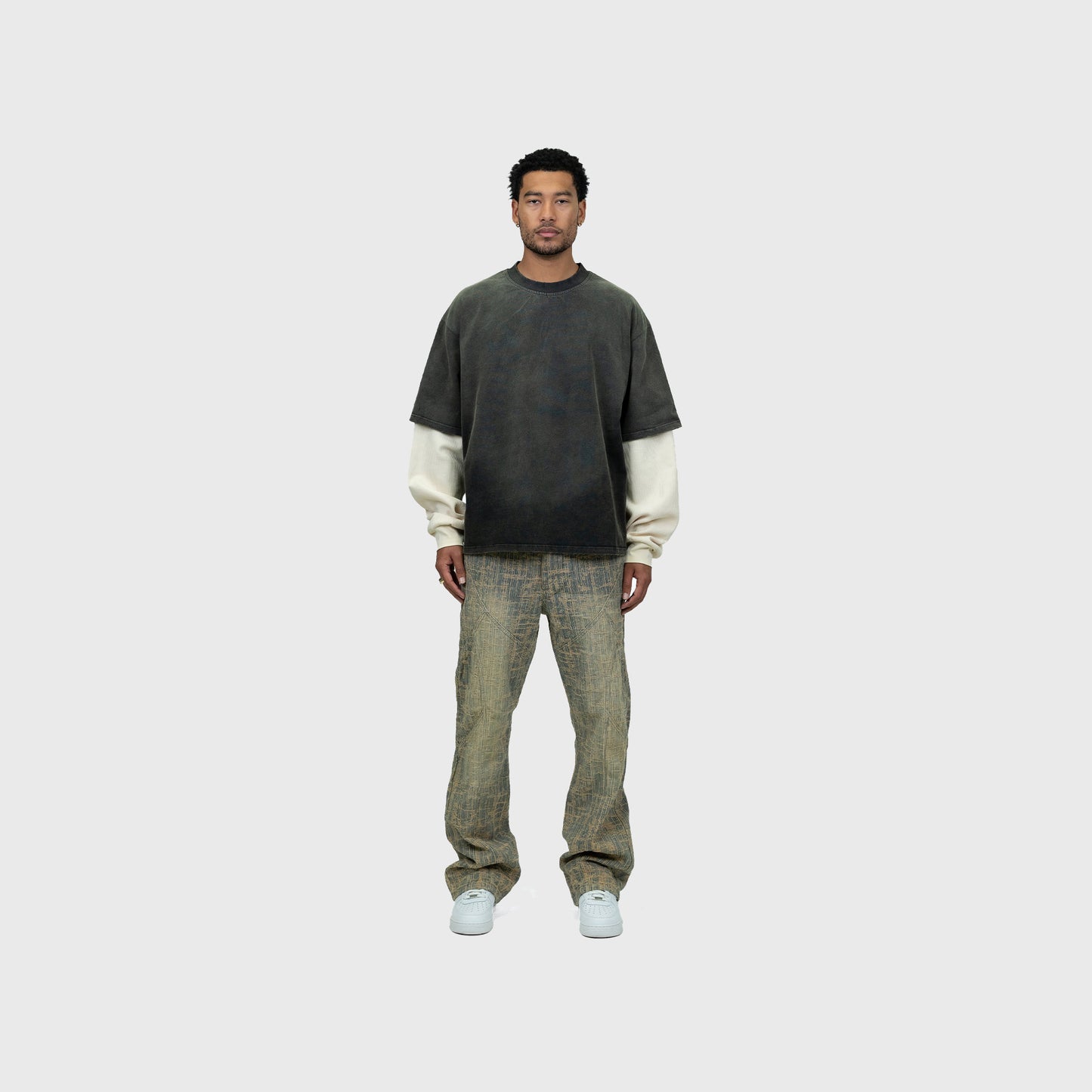 Flare Denim - Cream Wash