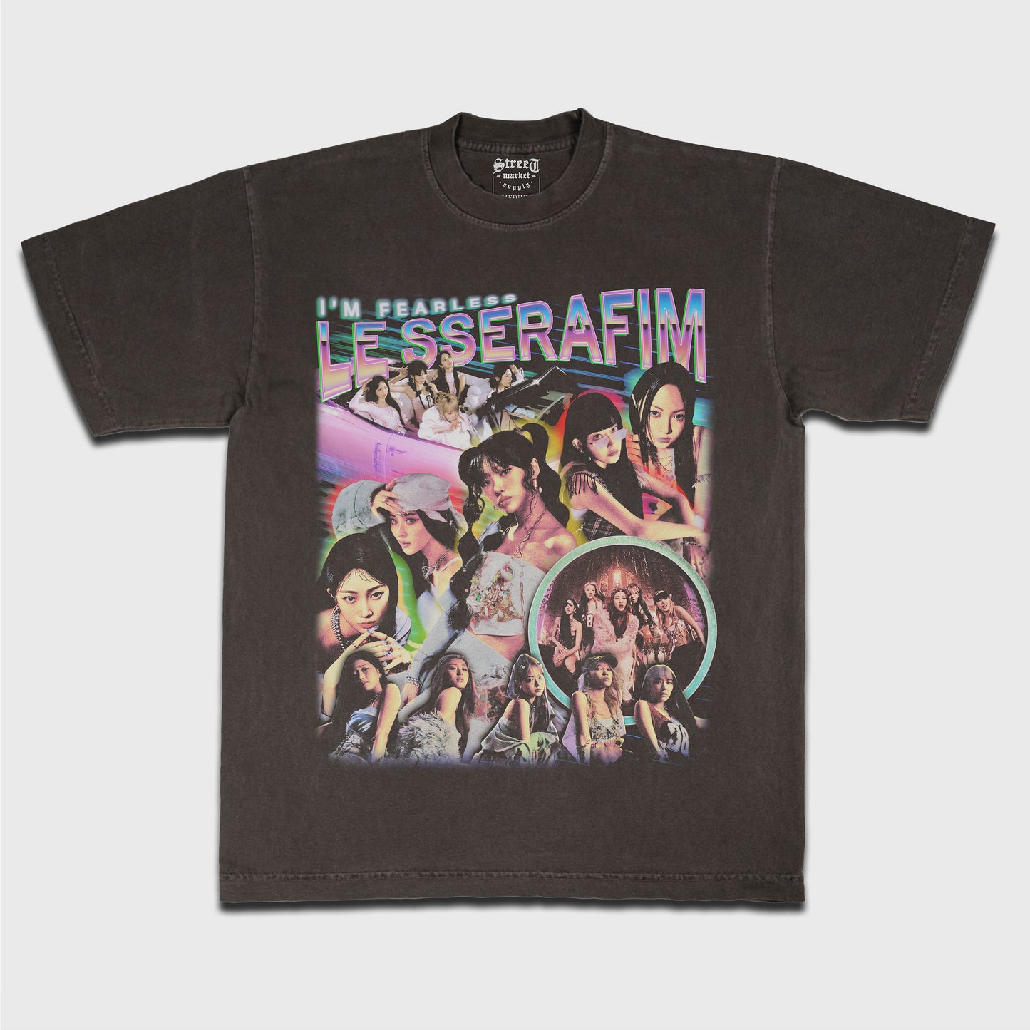 SSERAFIM Tee - Vintage BLACK