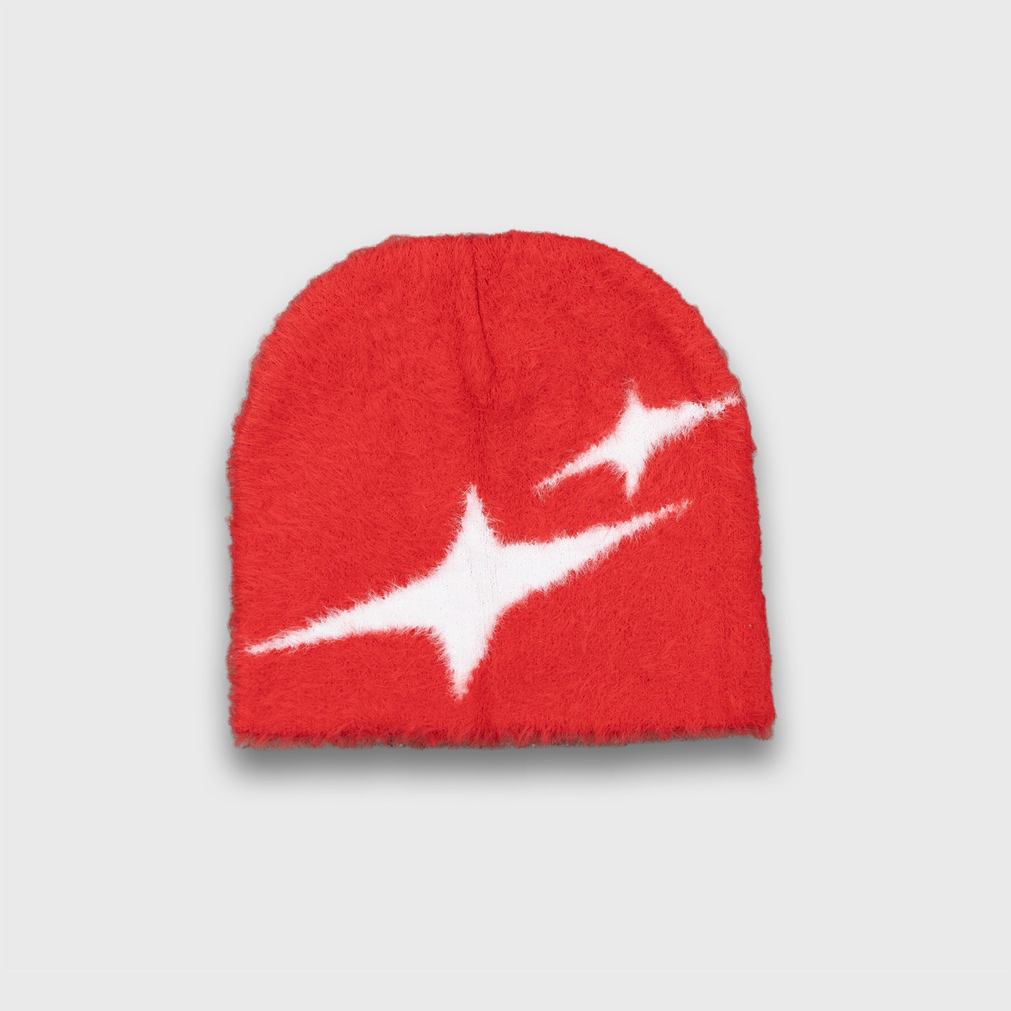 Mohair Beanie - Red