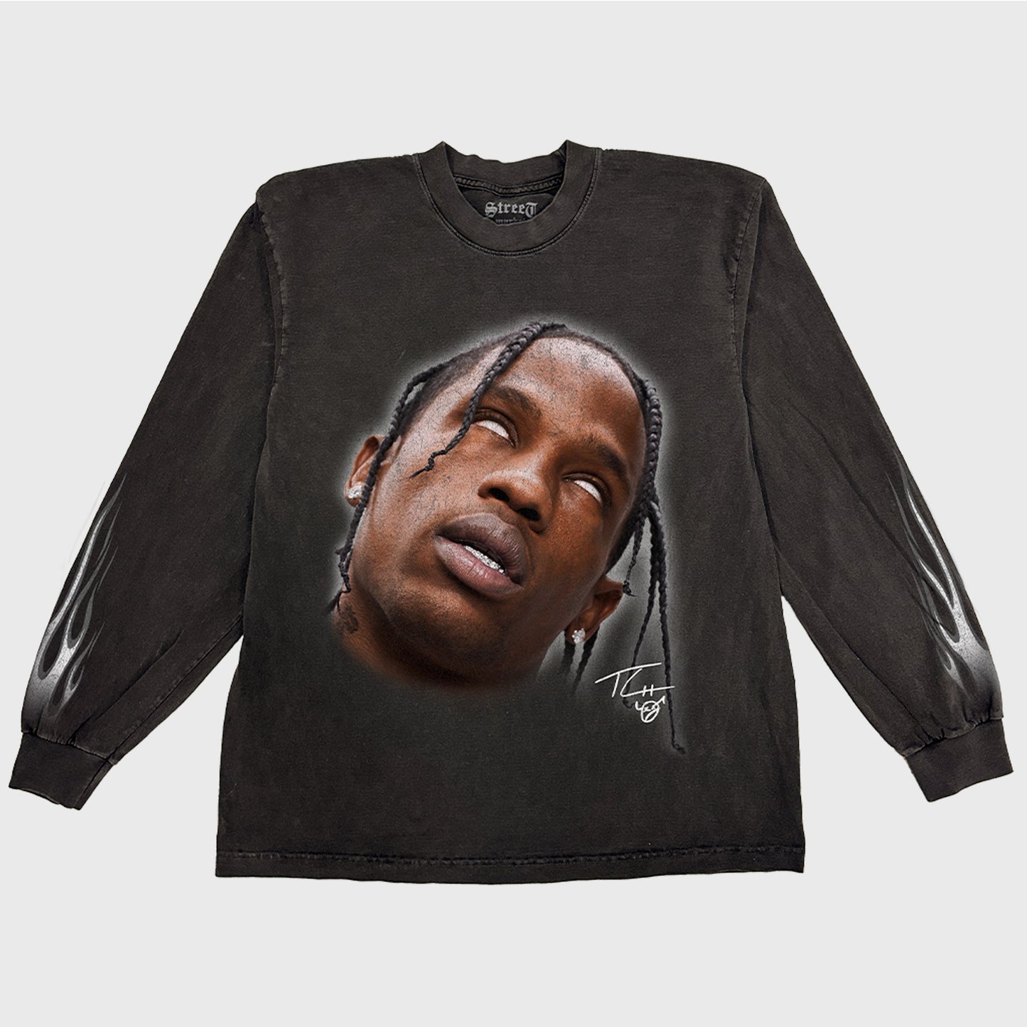 TRAVIS Long Sleeve - Vintage BLACK