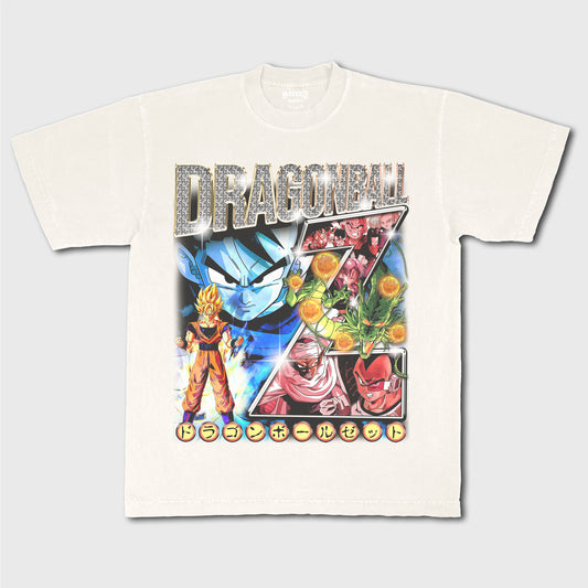 DBZ Tee - Vintage WHITE