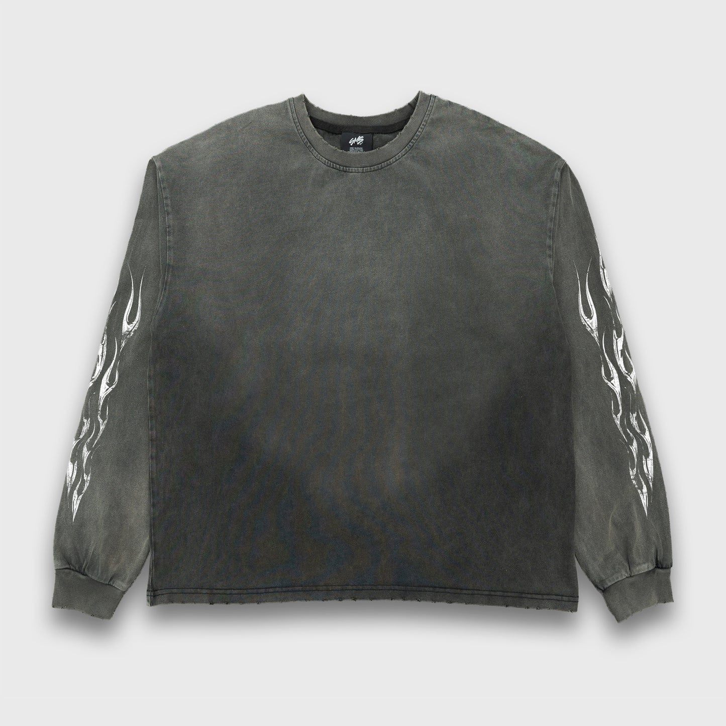 Lightning Eagle Long Sleeve - Faded Black