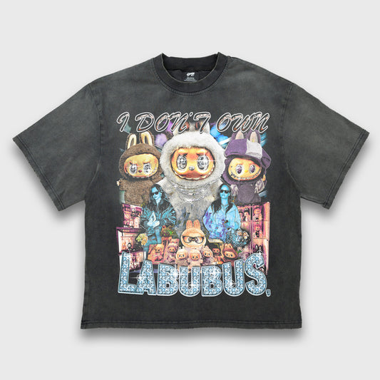Labubu Tee - Faded Black