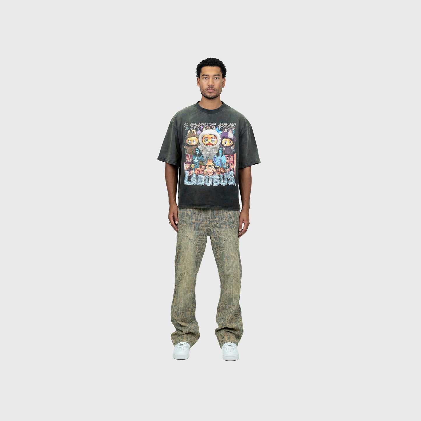 Labubu Tee - Faded Black