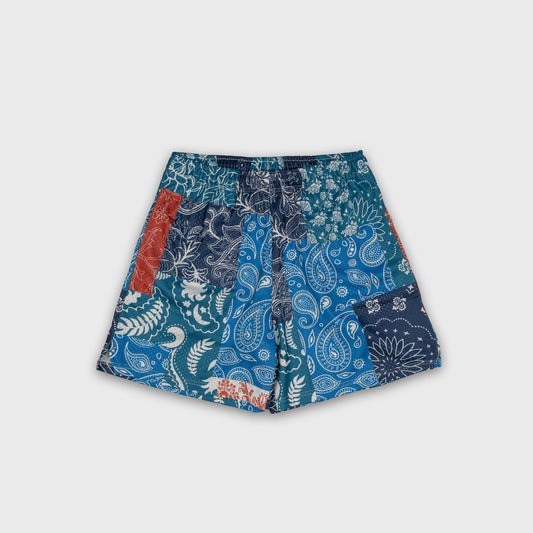 Patchwork Mesh Shorts - PAISLEY