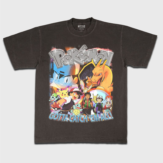 POKE Tee - Vintage BLACK