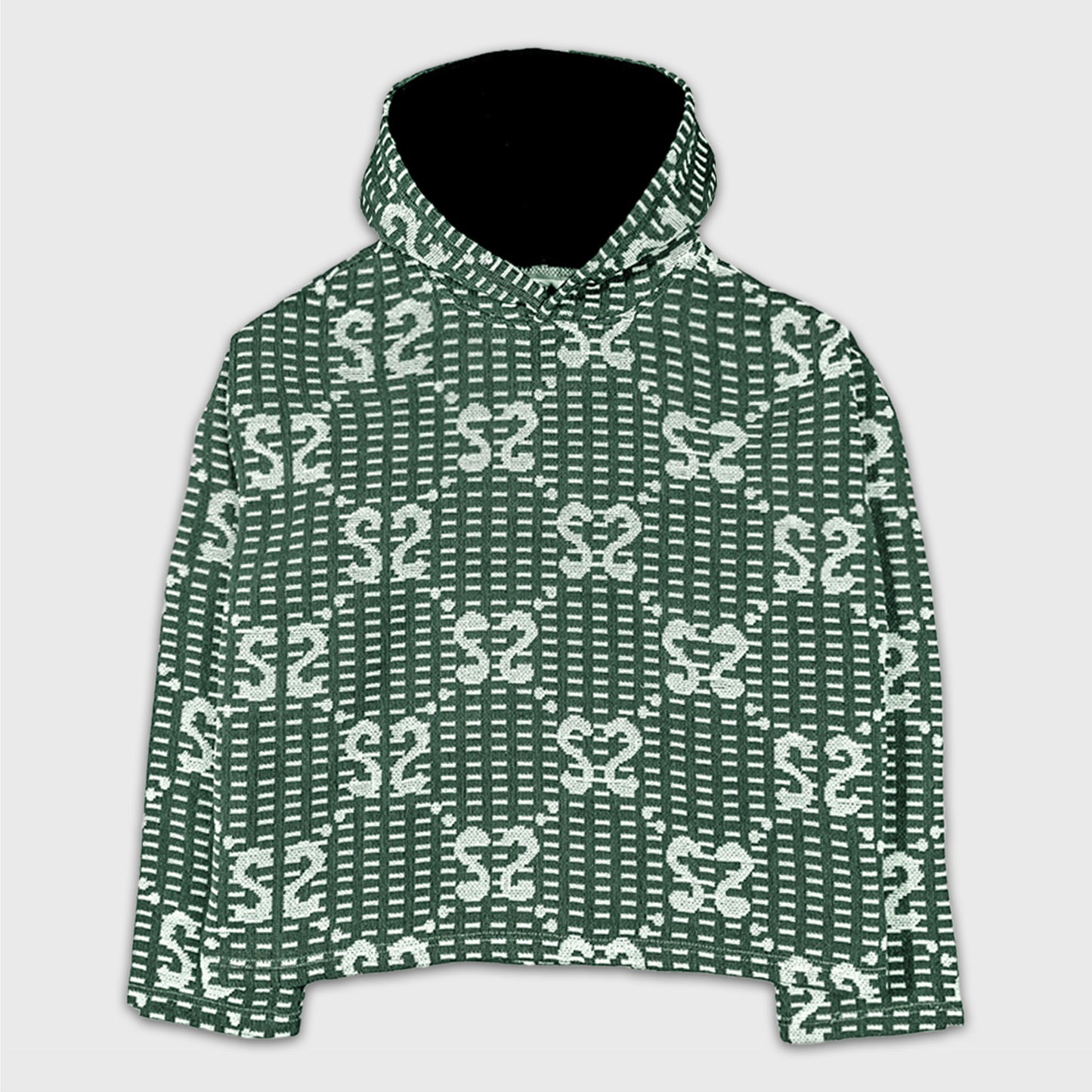 SS Monogram Tapestry HOODIE - GREEN