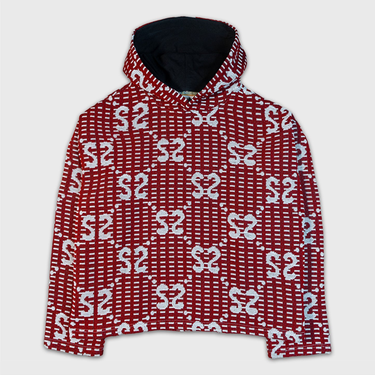 SS Monogram Tapestry HOODIE - RED