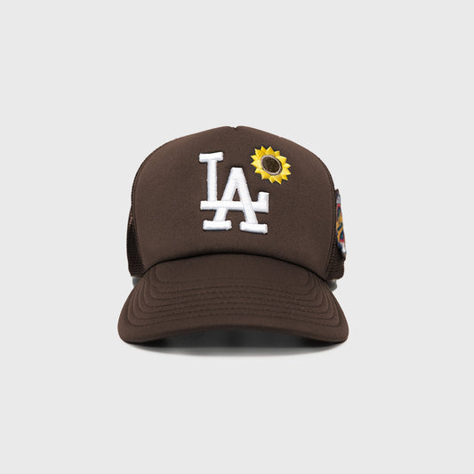 LA Sunflower Trucker - BROWN